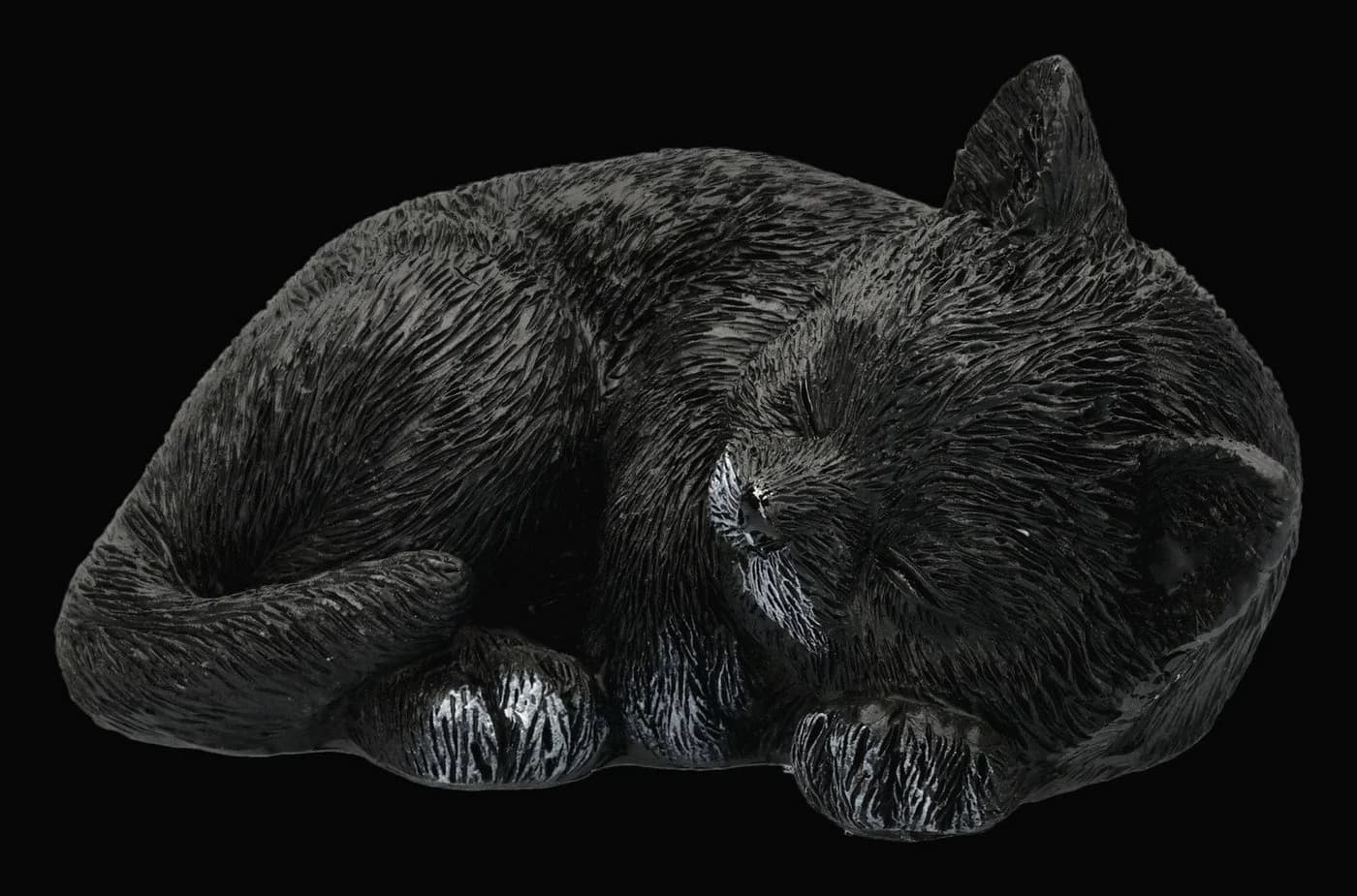 Figuren Shop GmbH Katzenfigur Feline Dream Schwarz Kunststein - Bild 3