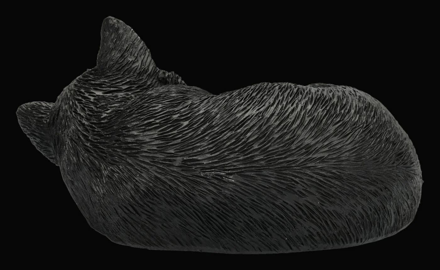Figuren Shop GmbH Katzenfigur Feline Dream Schwarz Kunststein - Bild 5