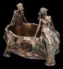 Figuren Shop GmbH Jugendstil Dekoschale Bronziert Kunststein Bild 3