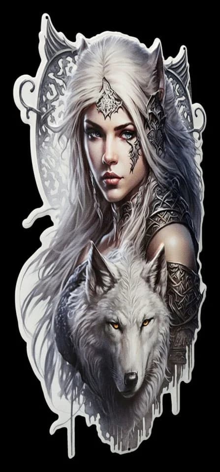 Figuren Shop GmbH Fantasy Wanddeko Elfenkriegerin Metallschild