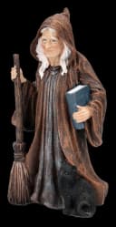 Figuren Shop GmbH Hexenfigur Aldora – Hexe Statue Dekofigur Gothic Deko 19 cm Zauberin Bild 1