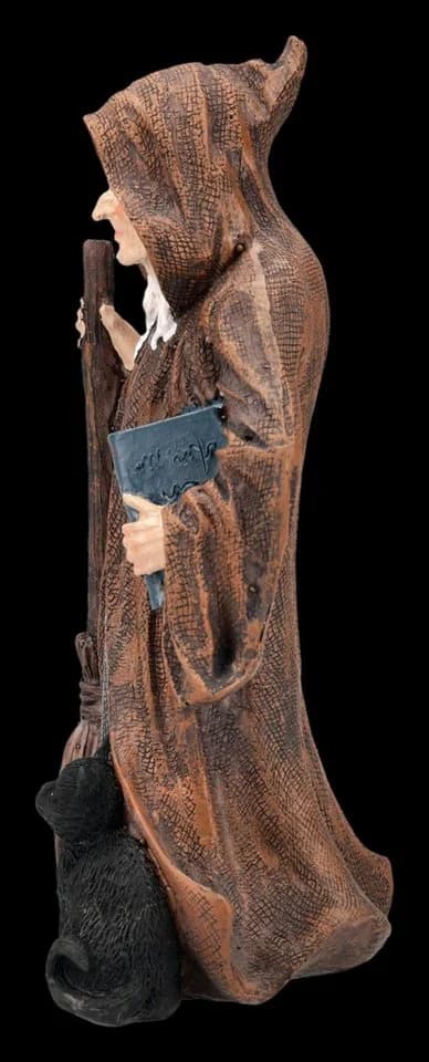 Figuren Shop GmbH Hexenfigur Aldora – Hexe Statue Dekofigur Gothic Deko 19 cm Zauberin - Bild 4
