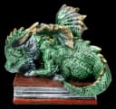 Figuren Shop GmbH Fantasy-Figur Drache Grün Kunststein Bild 1