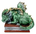 Figuren Shop GmbH Fantasy-Figur Drache Grün Kunststein Bild 2