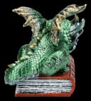 Figuren Shop GmbH Fantasy-Figur Drache Grün Kunststein Bild 4