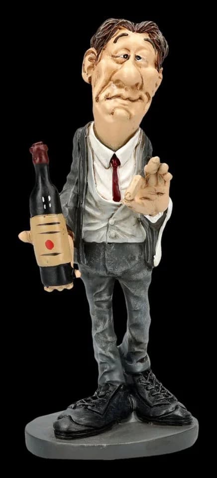 Warren Stratford Sommelier Figur Deko Kunststein 13 cm