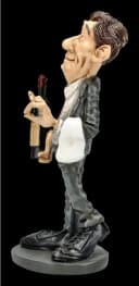 Warren Stratford Sommelier Figur Deko Kunststein 13 cm Bild 4