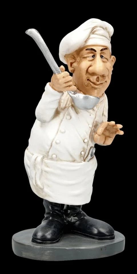 Warren Stratford Küchenchef Dekofigur Lustige Koch Statue