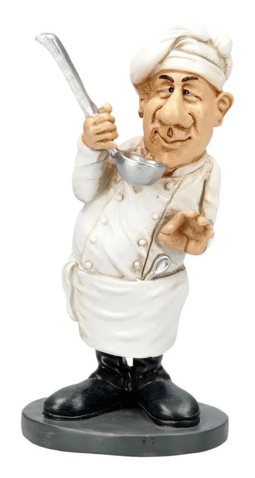 Warren Stratford Küchenchef Dekofigur Lustige Koch Statue - Bild 2