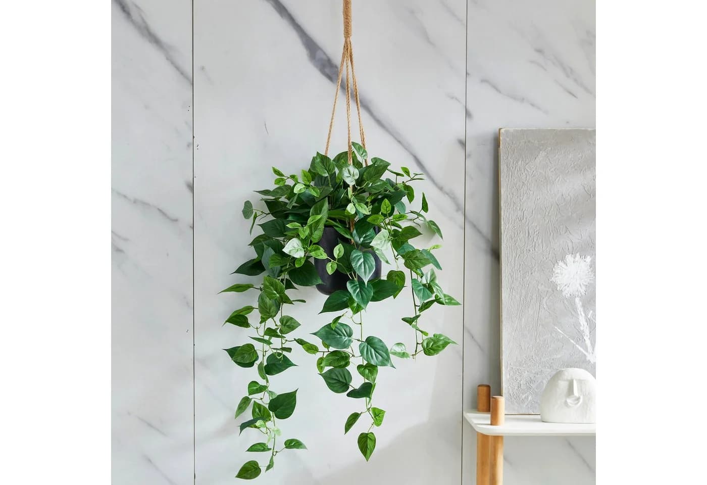 aplanta Künstlicher Hänge-Pothos Melusine Grün