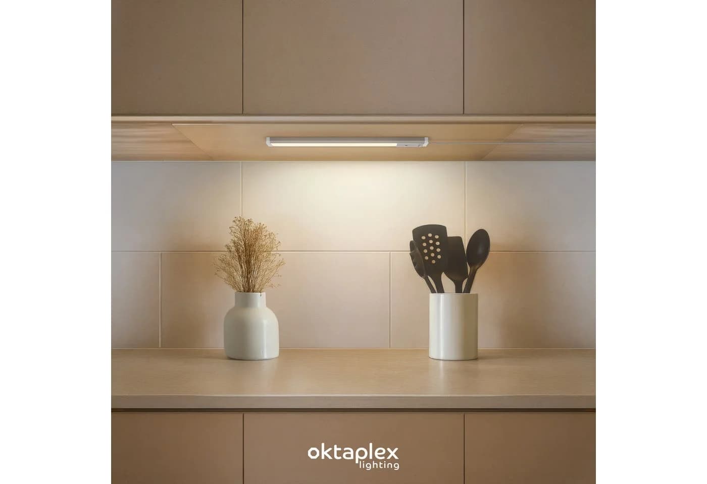 Oktaplex lighting LED Unterbauleuchte 40cm Alu Silber mit Sensor - Bild 5