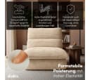 skølm Relaxsessel Sváfa Cord Beige Vollschaum Bild 3