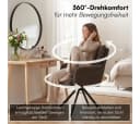 skølm Esszimmerstuhl Arvakr 2er-Set Braun Cord 360° drehbar Bild 1