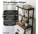 STEELSØN Waschmaschinenregal Aerial Schwarz mit 3 Ablagen Bild 4