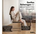 skølm Esszimmerstuhl Langhus Schwingstuhl 2er Set Rattanoptik Kautschukholz Bild 3