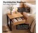 skølm Nachttisch Alver Eiche/Schwarz mit Schublade Bild 4