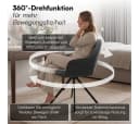 skølm Esszimmerstuhl Thokk Drehstuhl Leinenbezug Anthrazit 4er Set Bild 1