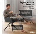 skølm Esszimmerstuhl Thokk Drehstuhl Leinenbezug Anthrazit 4er Set Bild 4