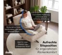 skølm Relaxsessel Hnoss Cord Beige 360° drehbar verstellbar Bild 5