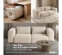 skølm Sofa Hårga Cord 2-Sitzer Beige mit Federkern Bild 3
