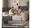 skølm Sofa Hårga Cord 2-Sitzer Beige mit Federkern Bild 4