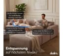 skølm Sofa Freki Cord 3-Sitzer mit 2 Hockern Taupe Bild 4