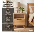 skølm Nachttisch Kólga Massivholz Eiche Beige Modern Bild 1