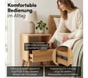 skølm Nachttisch Kólga Massivholz Eiche Beige Modern Bild 3