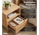 skølm Nachttisch Kólga Massivholz Eiche Beige Modern Bild 4