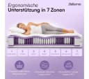 Bellamio Taschenfederkernmatratze Lift 7 Zonen H3 Weiß Bild 3