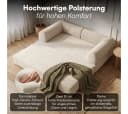 Bellamio Sofa Guavi Cord Beige Schlaffunktion Bild 1
