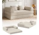 Bellamio Sofa Guavi Cord Beige Schlaffunktion Bild 2