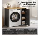 Bellamio Waschmaschinenumbauschrank Vist Anthrazit/Eiche Bild 1