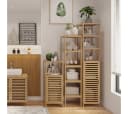 Bellamio Hochschrank Newa Bambus 5 Fächer Bild 1