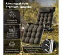 STEELSØN Lysira Zero-Gravity Gartenliege Schwarz/Silber Bild 1