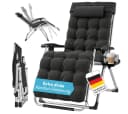 STEELSØN Lysira Zero-Gravity Gartenliege Schwarz/Silber Bild 2