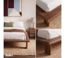 skølm Futonbett Skald Massivholz Eiche Braun Lackiert Bild 4