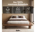 skølm Futonbett Vestri Massivholz Eiche Walnussoptik Bild 1