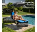 STEELSØN Gartenliege Nyria mit Sonnendach und Kissen Bild 1