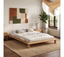 skølm Futonbett Skald Massivholz Eiche 25 cm hoch Bild 2
