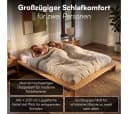 skølm Futonbett Skald Massivholz Eiche 25 cm hoch Bild 5