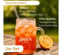 Maxito Cocktailglas 2-tlg. 360ml mit Strohhalm Transparent Bild 1