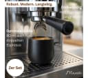 Maxito Espressotassen Set 2-tlg. Schwarz Steingut 80 ml Bild 1