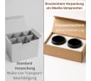 Maxito Espressotassen Set 2-tlg. Schwarz Steingut 80 ml Bild 5