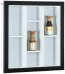 FURNARO Hängevitrine Sammlervitrine Schwarz/Weiß Modern Bild 2