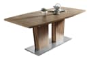 FURNARO Esstisch Table Dance Stirling Oak Edelstahloptik Modern Bild 2