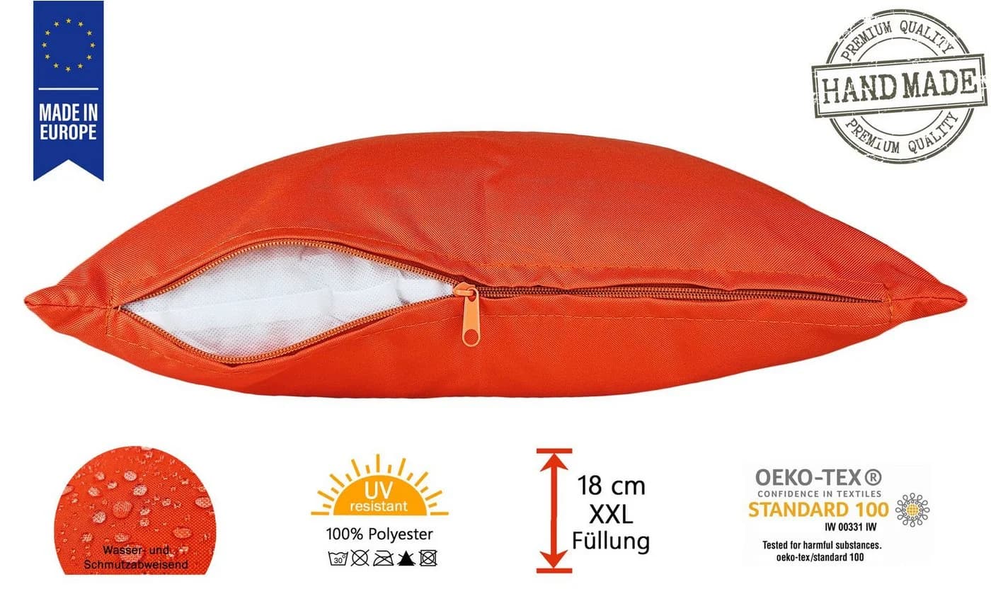 JACK Dekokissen 40x40cm Outdoor Lounge Kissen XXL-Füllung - Bild 5