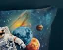 JACK Jugendbettwäsche 135x200cm Astronaut Weltenreiser Planeten Bild 4