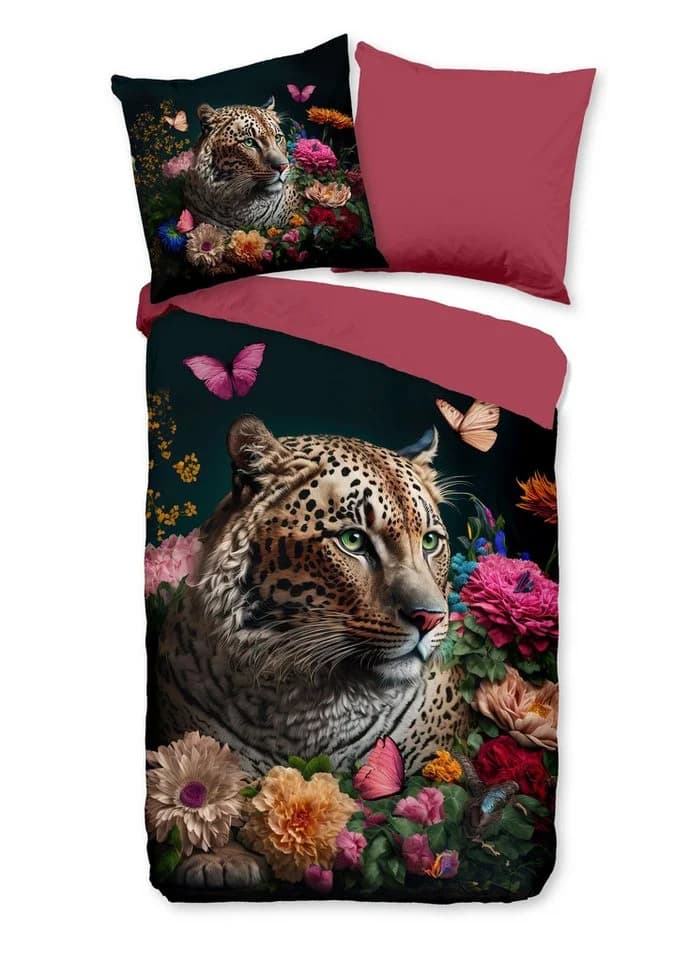 JACK Bettwäsche 135x200cm Pure Leopard Flowers Multi Mikrofaser - Bild 2