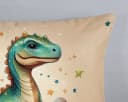 JACK Kinderbettwäsche 135x200cm Dinosaurier Sterne Grün Flanell Bild 4